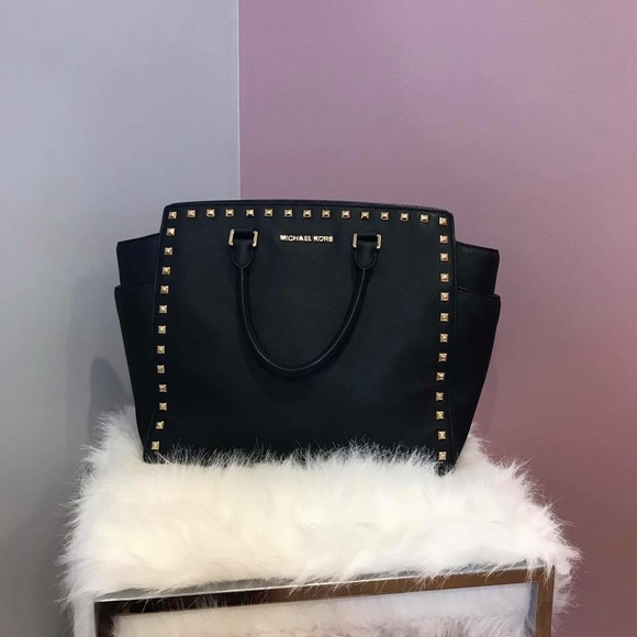 MICHAEL Michael Kors Handbags - Michael Kors studded Selma tote purse